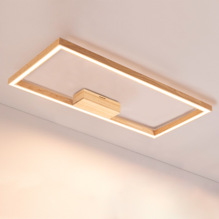 LED Stropní svítidlo RAMME LED/34W/230V matný dub – FSC certifikováno