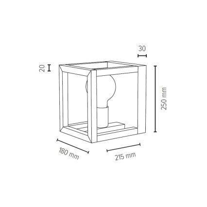Nástěnné svítidlo KAGO 1xE27/40W/230V dub
