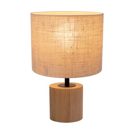 Stolní lampa KRETA 1xE27/25W/230V dub/oranžová dub