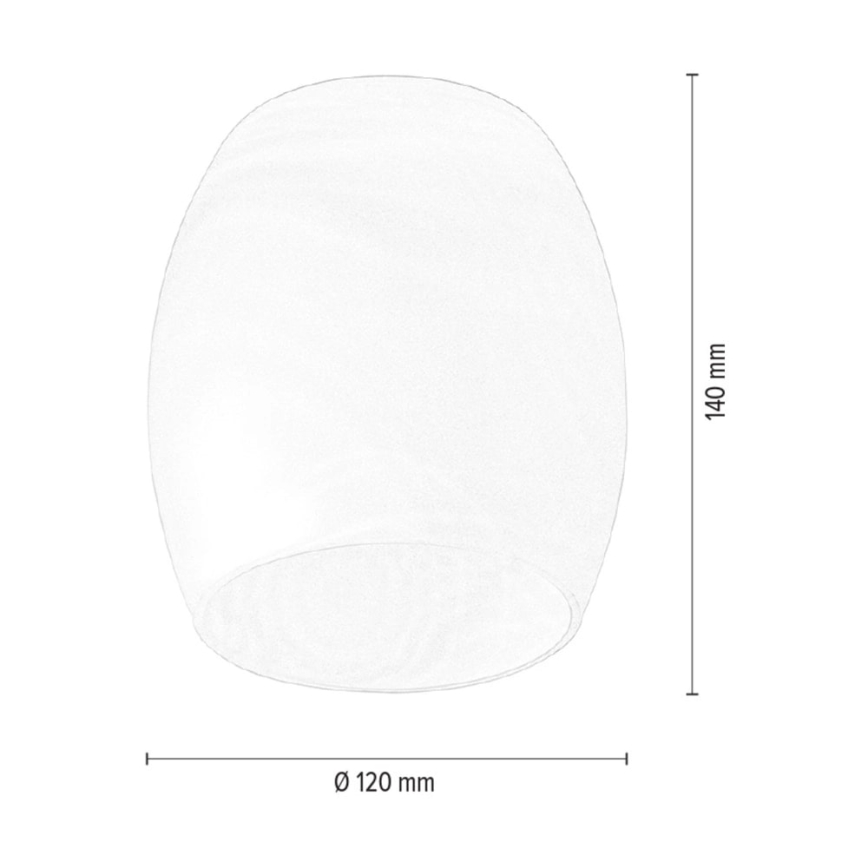 Náhradní stínidlo k lustru a nástěnné lampě PISA E27 pr. 12 cm bílá