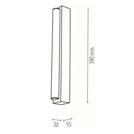 LED Koupelnové osvětlení zrcadla AQUAVIVA LED/6W/230V 39 cm IP44 dub