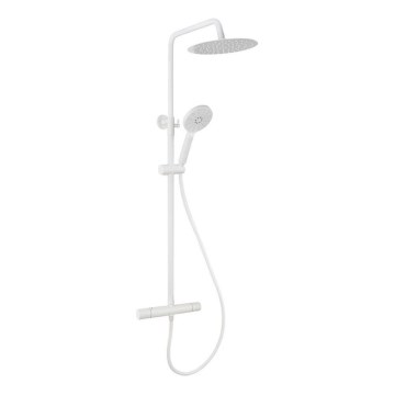 Sprchová sada s termostatickou baterií DRAGOR matná bílá