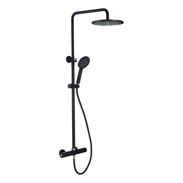 Sprchová sada s termostatickou baterií DRAGOR matná černá