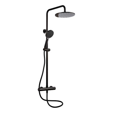 Sprchová sada s termostatickou baterií DRAGOR matná černá