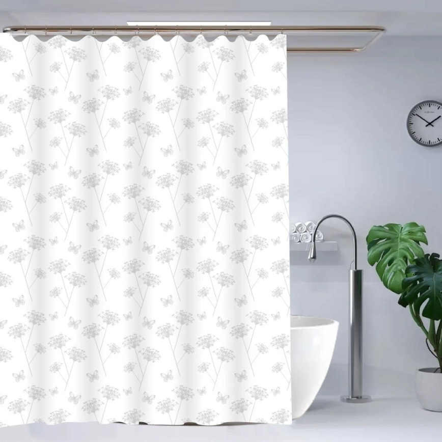 Sprchový závěs TORO PREMIUM 178x199 cm květiny