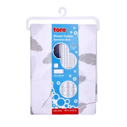 Sprchový závěs TORO PREMIUM 178x199 cm listy