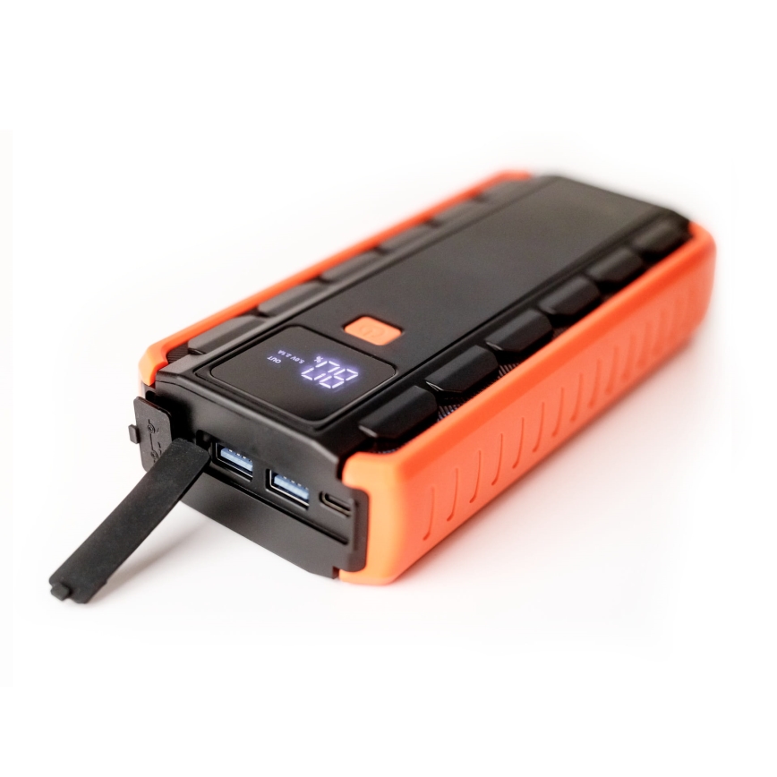 Startovací sada do auta 1000A s power bankou 12000 mAh PD 10W a LED svítilnou