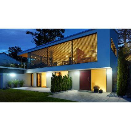 Steinel 012076 - Venkovní nástěnné svítidlo s čidlem XLED curved LED/10,5W/230V