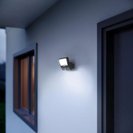Steinel 012076 - Venkovní nástěnné svítidlo s čidlem XLED curved LED/10,5W/230V
