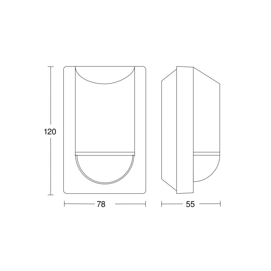 Steinel 034702 - Venkovní senzor pohybu ECO IP54 černá