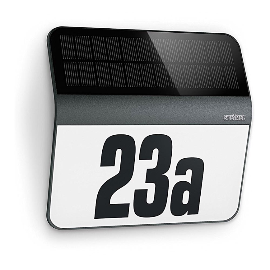STEINEL 035730 - LED Solární domovní číslo XSolar LH-N LED/0,03W IP44 2500 mAh