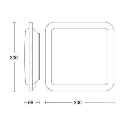 Steinel 052522 - LED Stropní svítidlo se senzorem RS LED/9,5W/230V