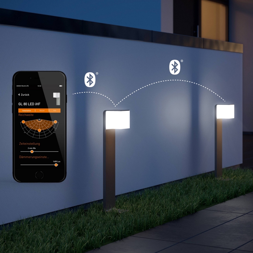 Steinel 055479 - LED Stmívatelná venkovní lampa se senzorem CUBO LED/9,5W/230V IP44 antracit