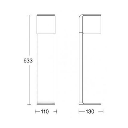 Steinel 055479 - LED Stmívatelná venkovní lampa se senzorem CUBO LED/9,5W/230V IP44 antracit