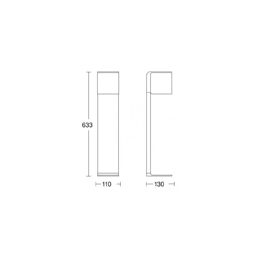Steinel 055479 - LED Stmívatelná venkovní lampa se senzorem CUBO LED/9,5W/230V IP44 antracit