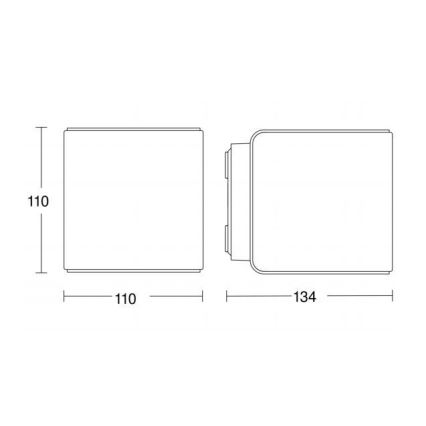 Steinel 055530 - LED Venkovní svítidlo se senzorem L 840 LED/9,5W/230V IP44 antracit