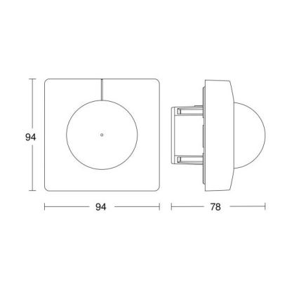 Steinel 055721 - Senzor pohybu IS 3180 COM1 230V bílá