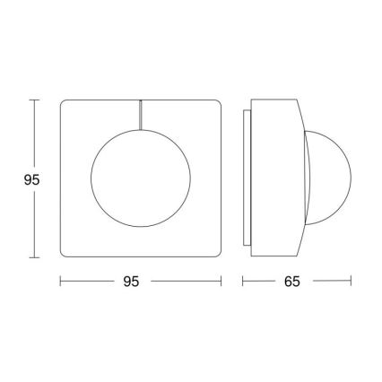 Steinel 057350 - Senzor pohybu IS 3180 DALI-2 IPD IP54 bílá