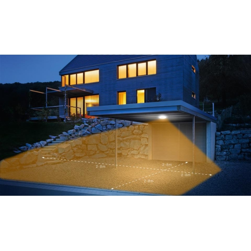 Steinel 057602 - LED Venkovní svítidlo se senzorem QUATTRO LED/9,8W/230V 3000K IP54