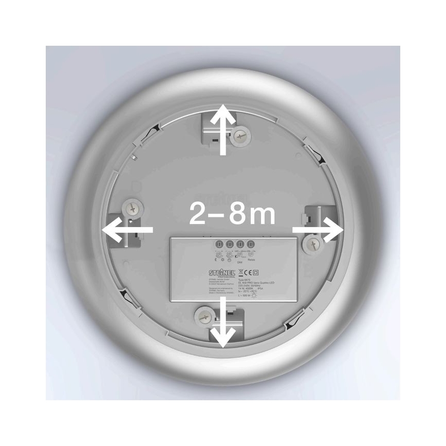 Steinel 057602 - LED Venkovní svítidlo se senzorem QUATTRO LED/9,8W/230V 3000K IP54