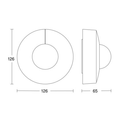 Steinel 058180 - Senzor pohybu IS 3360 V3 KNX IP54 kulatý bílá