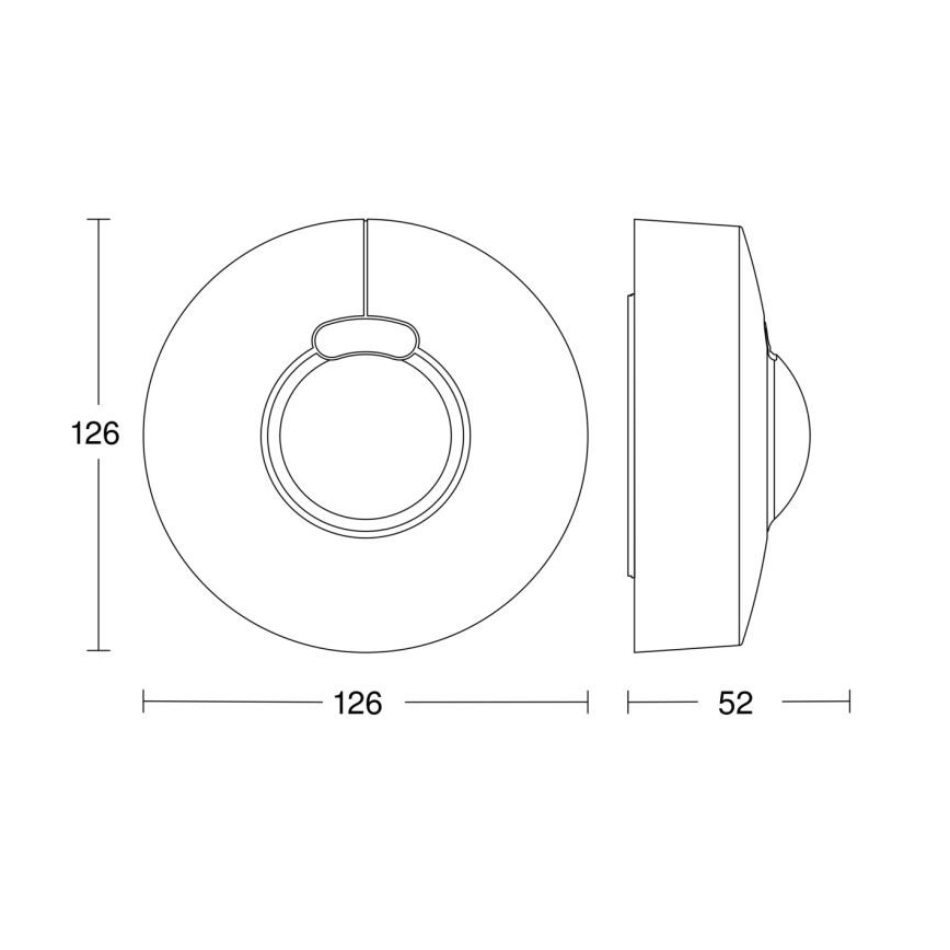 Steinel 058234 - Senzor pohybu HF 3360 V3 KNX IP54 kulatý bílá