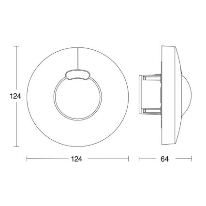 Steinel 058241 - Senzor pohybu HF 3360 V3 KNX kulatý bílá