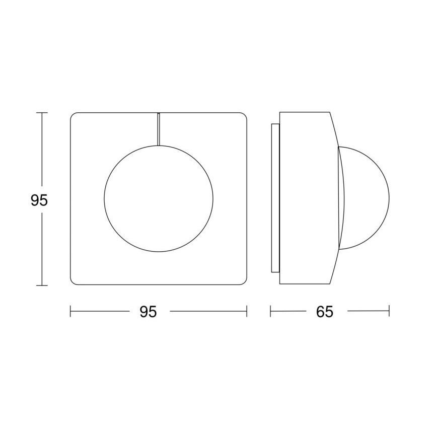 Steinel 058258 - Senzor pohybu IS 345 V3 KNX IP54 hranatý bílá