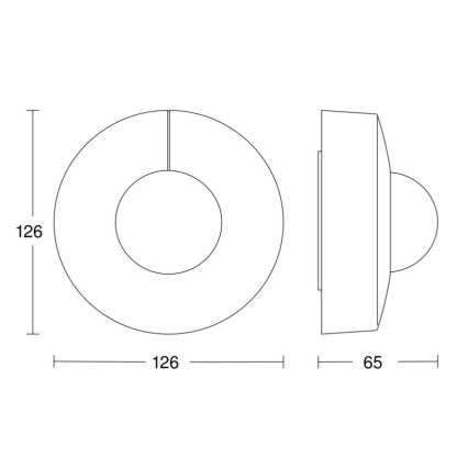 Steinel 058272 - Senzor pohybu IS 345 V3 KNX IP54 kulatý bílá