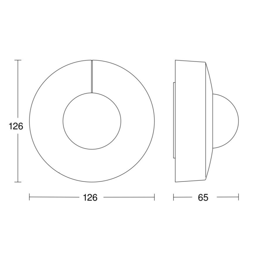 Steinel 058272 - Senzor pohybu IS 345 V3 KNX IP54 kulatý bílá