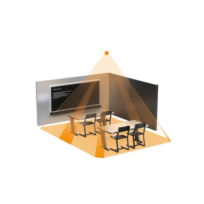 Steinel 058487 - Prezenční hlásič IR Quattro 8m V3 KNX bílá