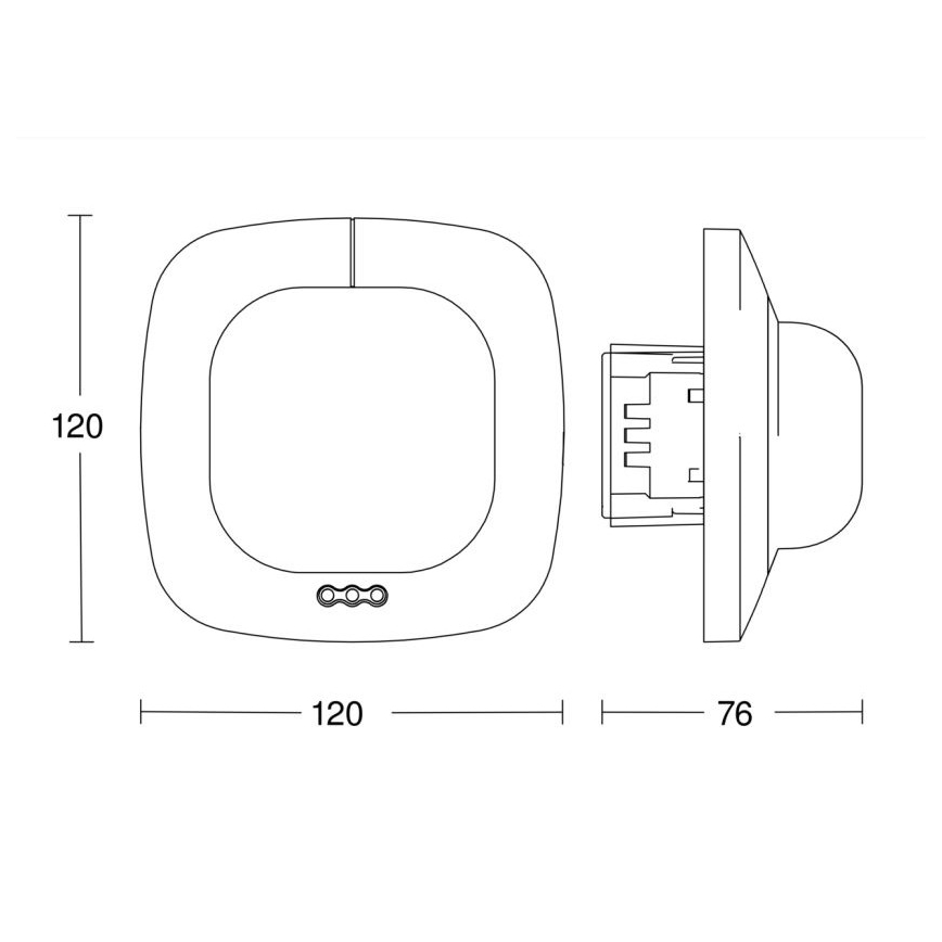 Steinel 058487 - Prezenční hlásič IR Quattro 8m V3 KNX bílá