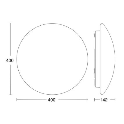 STEINEL 058609 - LED Koupelnové svítidlo se senzorem RS PRO LED/19,5W/230V 3000K IP54