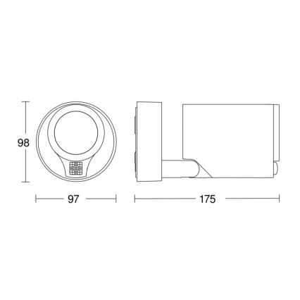 STEINEL 058630 - LED Venkovní nástěnné svítidlo se senzorem SPOT ONE 1xGU10/7W/230V IP44