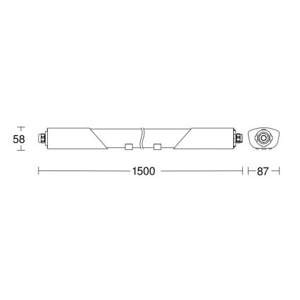 Steinel 058739 - LED Technické svítilo se senzorem RS PRO 5150SC LED/42W/230V IP66 4000K