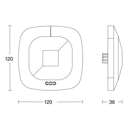 Steinel 059484 - Prezenční hlásič HF 360 V3 KNX bílá