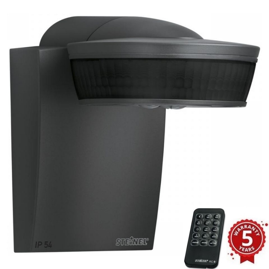 Steinel 059538 - Senzor pohybu SensIQ IP54 antracit + dálkové ovládání