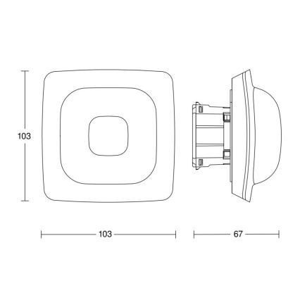 Steinel 064310 - Prezenční hlásič IR Quattro HD-2 24m COM1 bílá