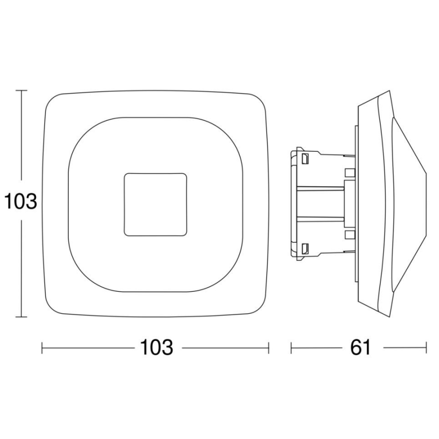 Steinel 064433 - Prezenční hlásič HF 360-2 COM1 bílá