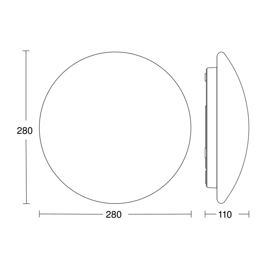 STEINEL 064815 - LED Koupelnové stropní svítidlo se senzorem RS PRO LED/9,5W/230V 4000K IP54