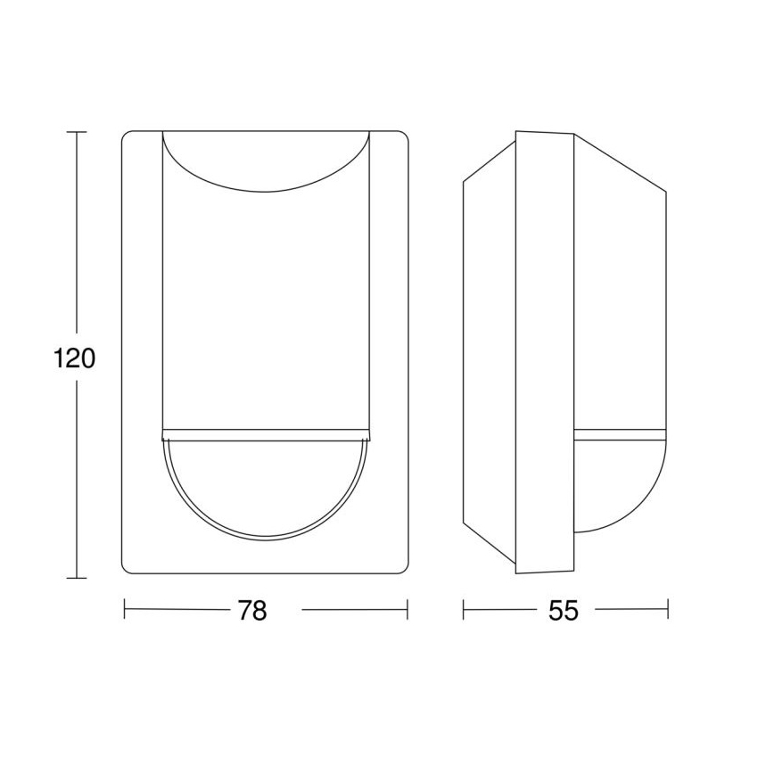 Steinel 064907 - Venkovní senzor pohybu IS 2180 ECO 230V IP54 antracit