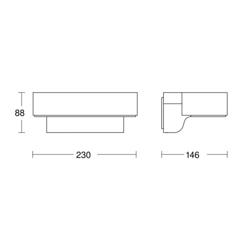 STEINEL 065690 - LED Venkovní nástěnné svítidlo se senzorem L800 LED/7,5W/230V IP44
