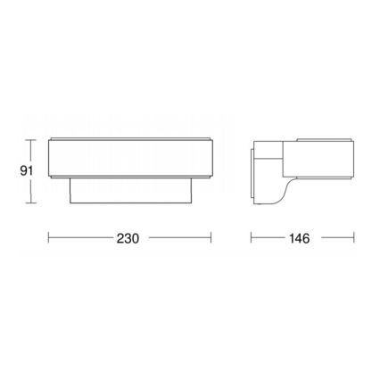 STEINEL 065706 - LED Venkovní nástěnné svítidlo se senzorem L810 LED/12,5W/230V IP44