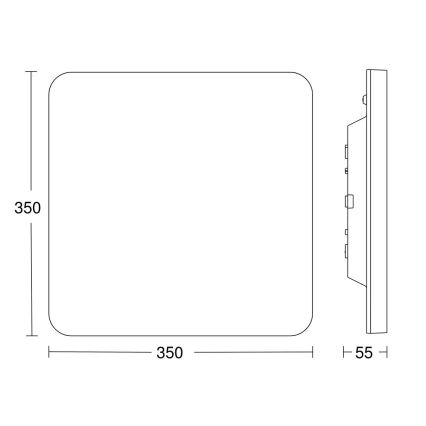 Steinel 067878 - LED Stropní svítidlo se senzorem RS PRO LED/23,4W/230V IP40 4000K