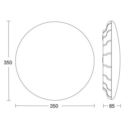 Steinel 068042 - LED Stropní svítidlo se senzorem RS PRO S30 SC 25,8W/230V 4000K