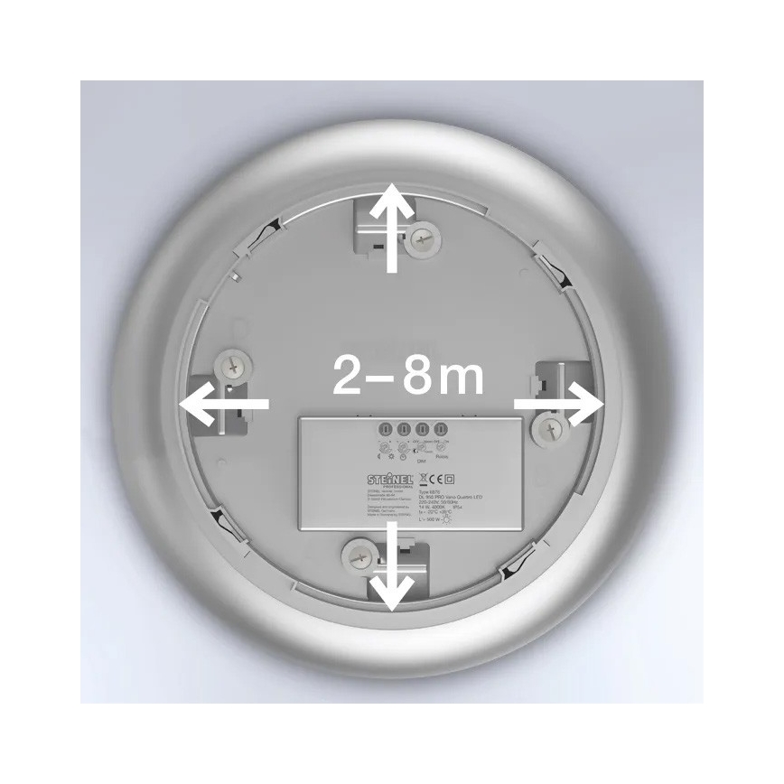 Steinel 068196 - LED Koupelnové stropní svítidlo se senzorem DL Vario Quattro PRO S LED/14W/230V 4000K IP54