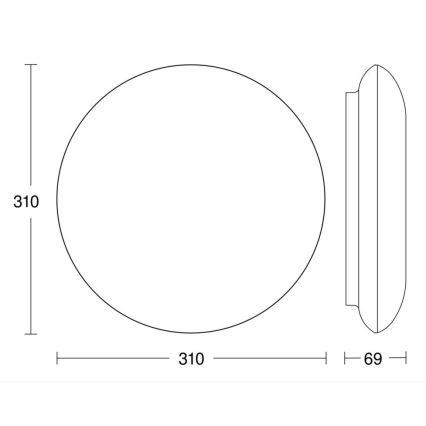 Steinel 068196 - LED Koupelnové stropní svítidlo se senzorem DL Vario Quattro PRO S LED/14W/230V 4000K IP54