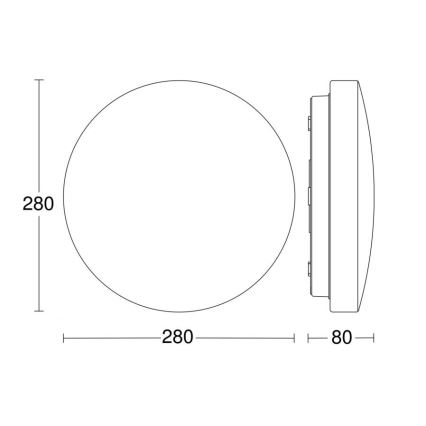 Steinel 069674 - LED Koupelnové svítidlo se senzorem RSPRO P1 LED/9,4W/230V 4000K IP54