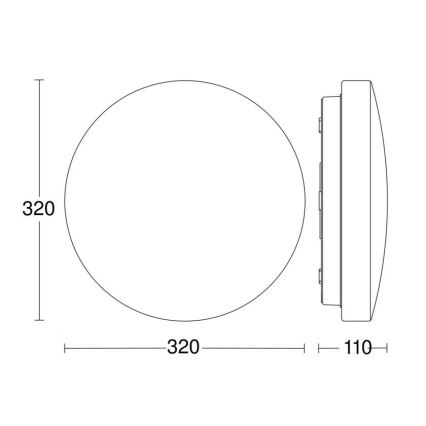 Steinel 069735-LED Koupelnové svítidlo se senzorem RSPRO P2 9,5W/230V 4000K IP54