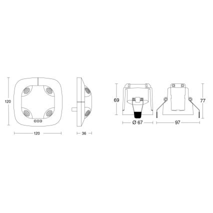 Steinel 079581 - Prezenční hlásič DualTech KNX bílá